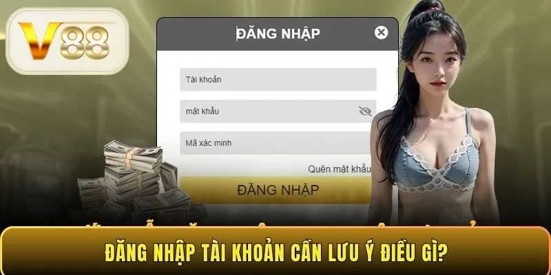 Đăng nhập tài khoản cần lưu ý điều gì?